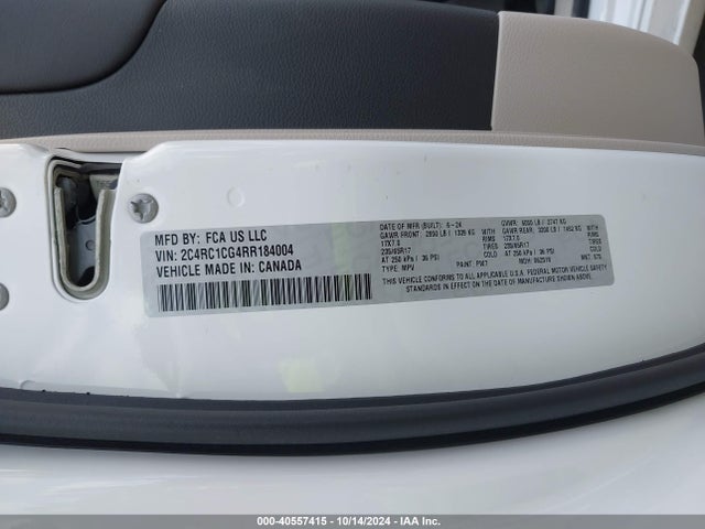Chrysler Voyager Lx 2024 2C4RC1CG4RR184004 Image 9