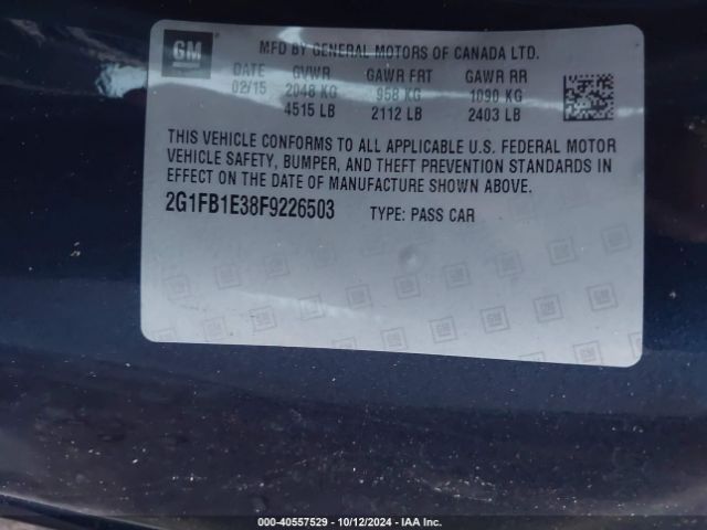 2G1FB1E38F9226503 Chevrolet Camaro 2ls