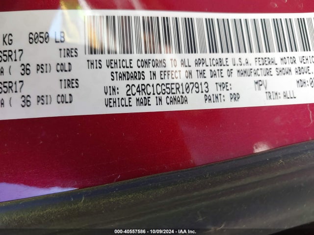 2C4RC1CG5ER107913 Chrysler Town & Country Touring-l