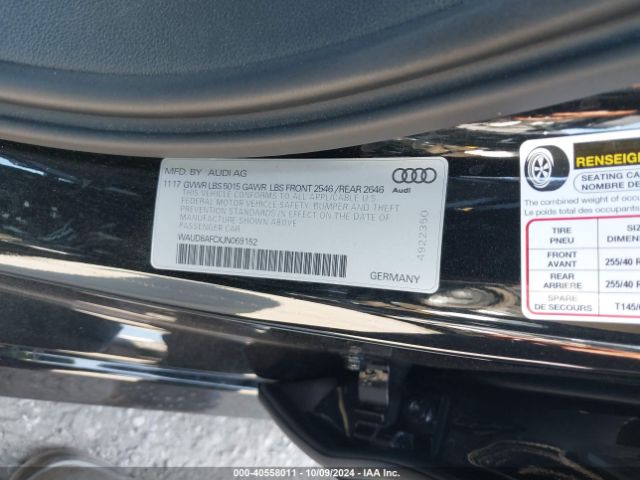 WAUD8AFCXJN069152 Audi A6 2.0t Premium