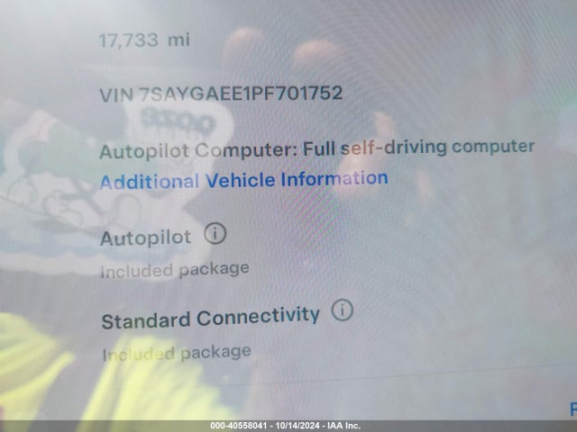 2023 TESLA MODEL Y 7SAYGAEE1PF701752 Photo 8