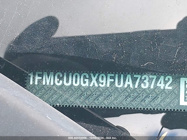 Ford ESCAPE SE 2015 1FMCU0GX9FUA73742 Image 9