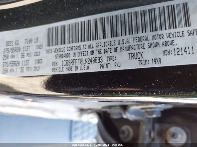 1C6SRFFT0LN240893 RAM 1500 Big Horn  4x4 5'7 Box