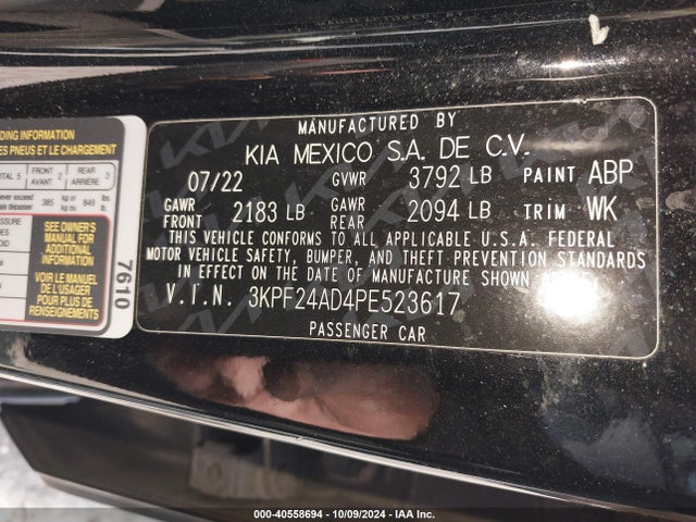KIA Forte Lxs 2023 3KPF24AD4PE523617 Image 9