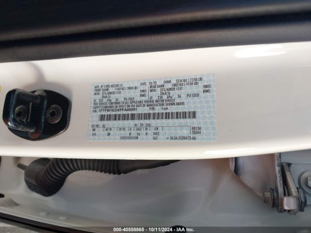 1FTFW1EDXPFA08091 Ford F-150 Platinum