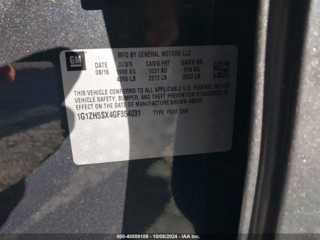 1G1ZH5SX4GF354031 Chevrolet Malibu Premier