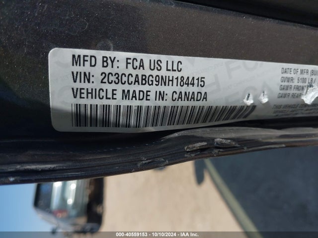 Chrysler 300 S 2022 2C3CCABG9NH184415 Image 9