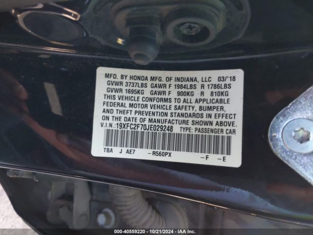 19XFC2F70JE029248 Honda CIVIC EX