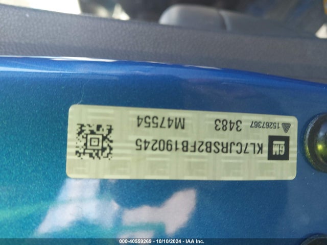 Chevrolet Trax Lt 2015 KL7CJRSB2FB190245 Image 9