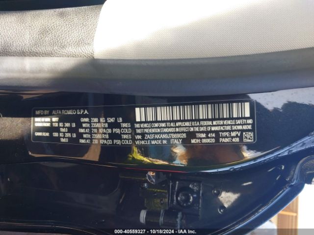 ZASFAKAN9J7B69026 Alfa Romeo Stelvio Awd