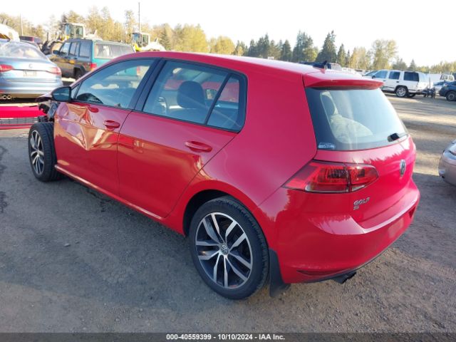 3VW217AU8HM053681 Volkswagen Golf Tsi S 4-door/tsi Se 4-door/tsi Sel 4-door/tsi Wolfsburg Edition 4-door