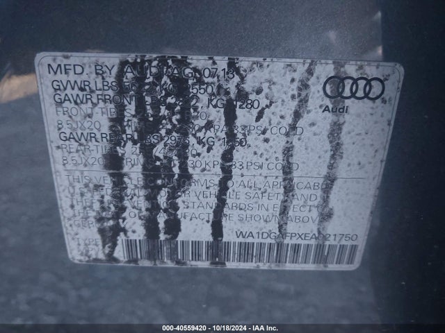 Audi Q5 3.0t Premium Plus 2014 WA1DGAFPXEA021750 Image 9