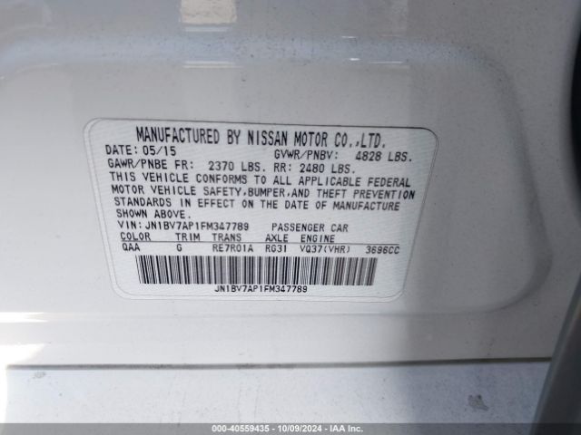 JN1BV7AP1FM347789 Infiniti Q50