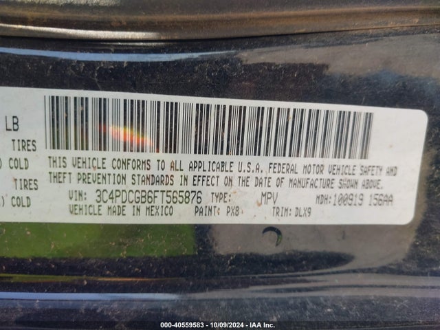 Dodge Journey Crossroad 2015 3C4PDCGB6FT565876 Image 9