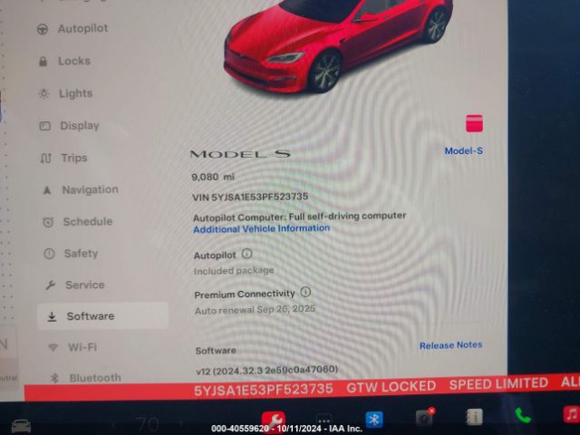 5YJSA1E53PF523735 Tesla Model S Dual Motor All-wheel Drive/standard Range
