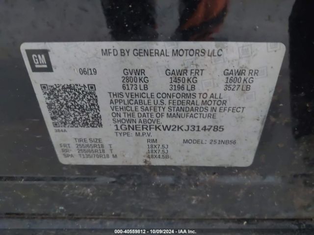 1GNERFKW2KJ314785 Chevrolet Traverse Ls