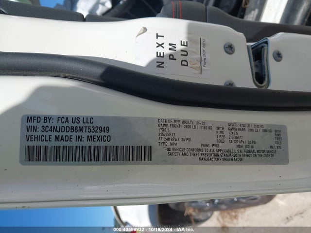 2021 JEEP COMPASS 3C4NJDDB8MT532949 Photo 8