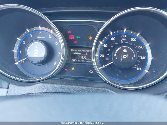 2013 Hyundai Sonata Gls მანქანა იყიდება აუქციონზე, vin: 5NPEB4AC0DH754458, აუქციონის ნომერი: 40560117