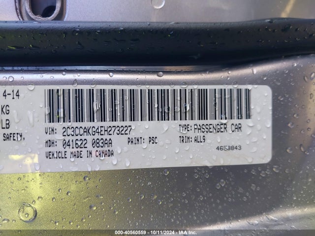 Chrysler 300c Awd 2014 2C3CCAKG4EH273227 Image 9