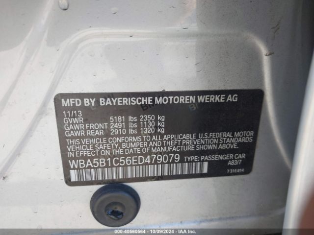 WBA5B1C56ED479079 BMW 535i