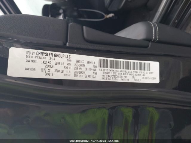 1C4RJFCT6EC441599 Jeep Grand Cherokee Overland