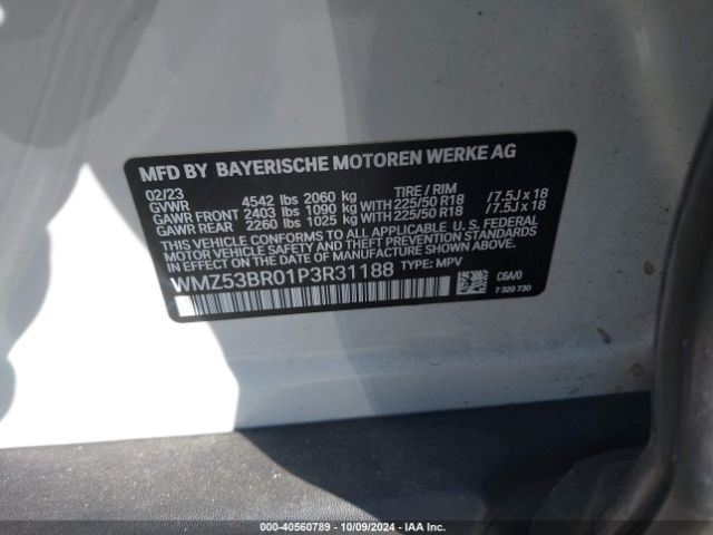 WMZ53BR01P3R31188 Mini Countryman Cooper S