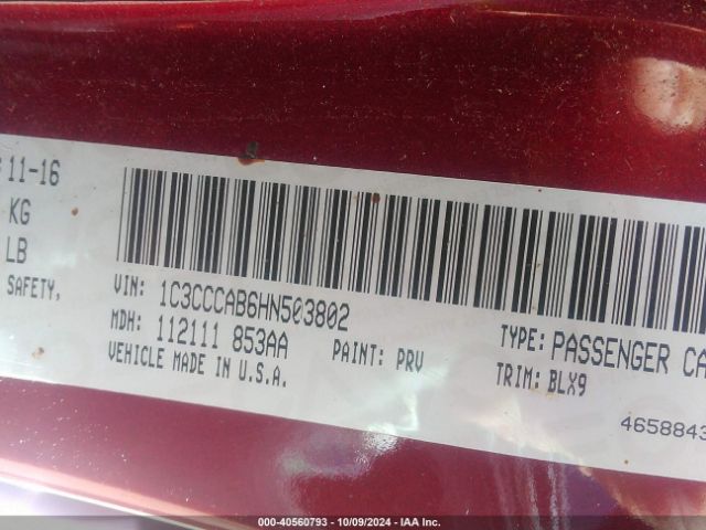 1C3CCCAB6HN503802 Chrysler 200 Limited Platinum