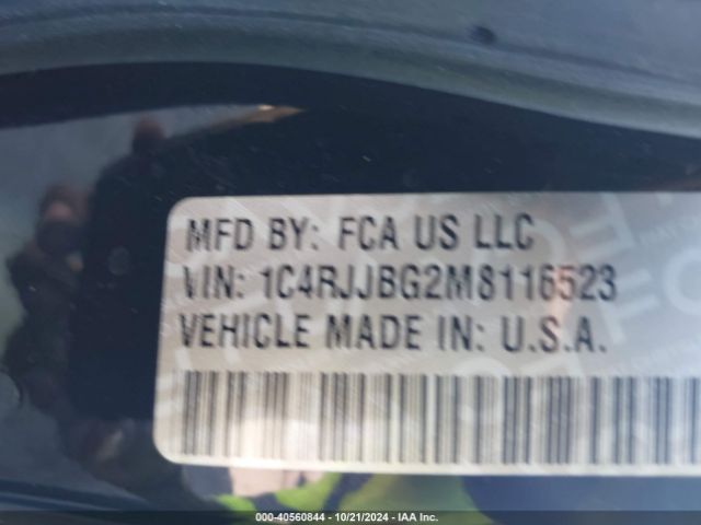 1C4RJJBG2M8116523 Jeep Grand Cherokee L Limited 4x2