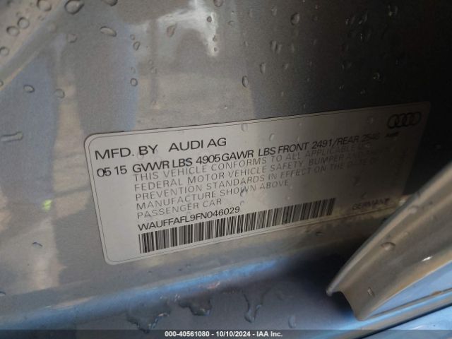 WAUFFAFL9FN046029 Audi A4 2.0t Premium