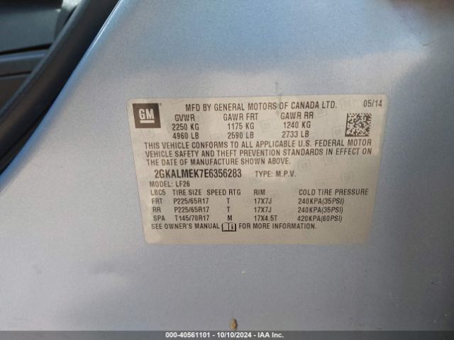 2GKALMEK7E6356283 GMC Terrain Sle-1