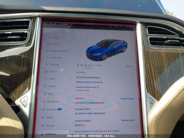 2013 TESLA MODEL S 5YJSA1CN7DFP05999 Photo 6
