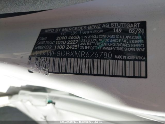 W1KWF8DBXMR626780 Mercedes-Benz C 300 Sedan