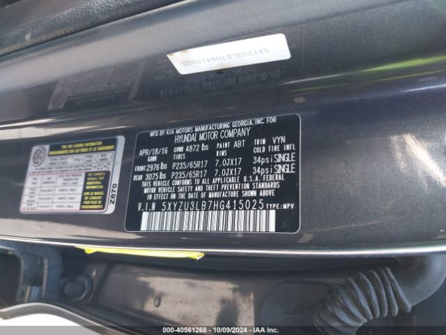 5XYZU3LB7HG415025 Hyundai Santa Fe Sport 2.4l