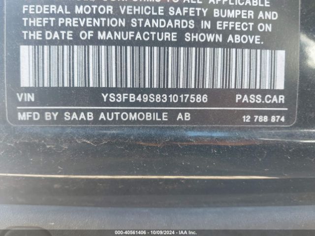2003 SAAB 9-3 YS3FB49S831017586 Photo 8