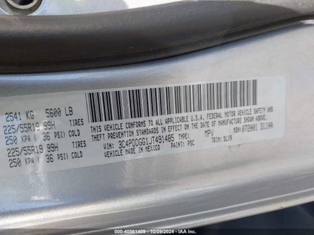 3C4PDDGG1JT491485 Dodge Journey Crossroad Awd