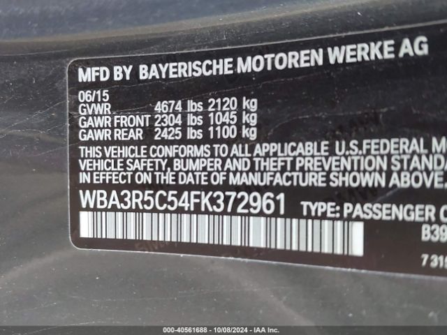WBA3R5C54FK372961 BMW 435i Xdrive