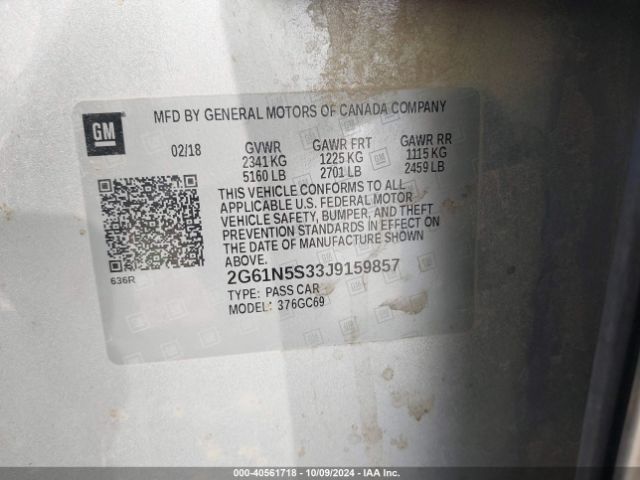 2G61N5S33J9159857 Cadillac XTS LUXURY