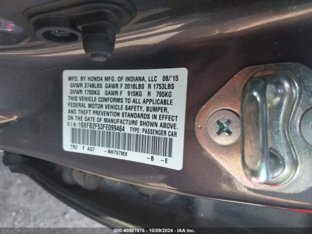 19XFB2F53FE099464 Honda Civic Lx