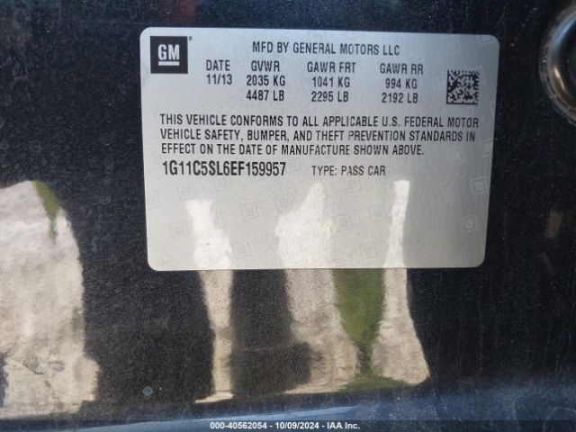 1G11C5SL6EF159957 Chevrolet MALIBU 1LT