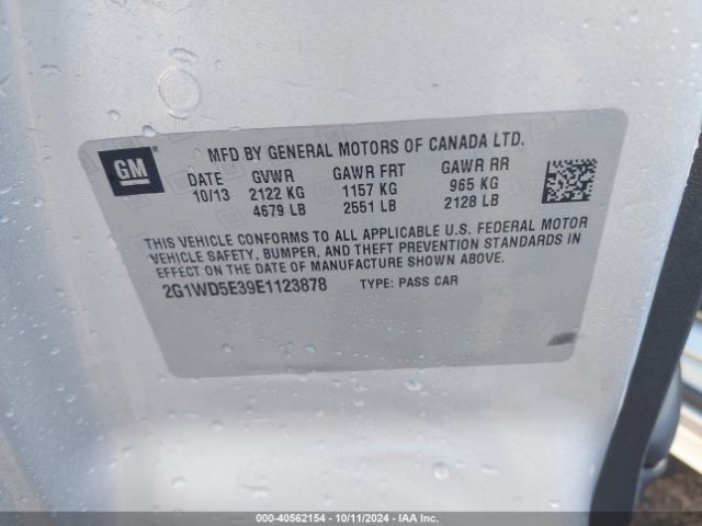 2G1WD5E39E1123878 Chevrolet IMPALA LIMITED POLICE