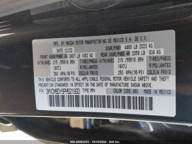 3MVDMBDY6PM521893 Mazda Cx-30 2.5 Turbo Premium