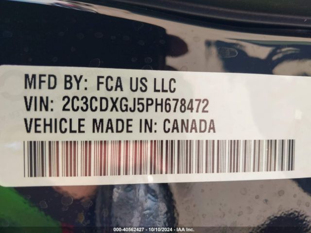 2C3CDXGJ5PH678472 Dodge Charger Scat Pack Widebody