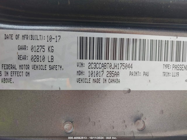 Chrysler 300 300s 2018 2C3CCABT0JH175044 Image 9