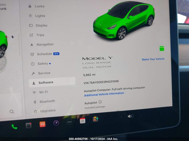 2024 TESLA MODEL Y 7SAYGDEE2RA231068 Photo 6