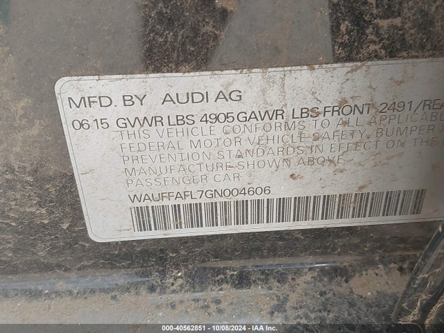 Audi A4 2.0t Premium 2016 WAUFFAFL7GN004606 Image 9