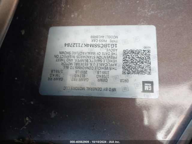 1G1BC5SM4K7112784 Chevrolet CRUZE LS