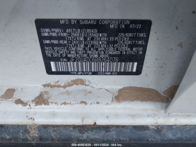 JF2GUADC6R8264076 Subaru Crosstrek Premium
