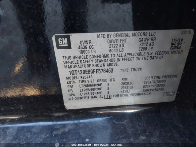 1GT120E89FF576463 GMC Sierra 2500hd Denali