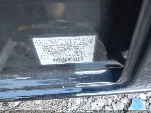 Nissan Versa 1.6 S+ 2014 3N1CN7APXEL847835 Image 9