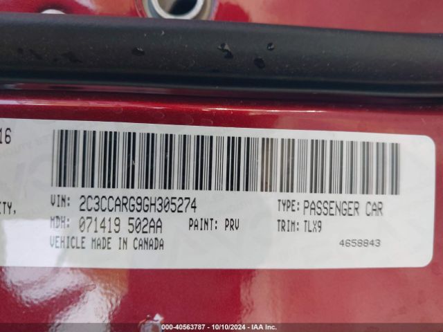 2C3CCARG9GH305274 Chrysler 300 Limited